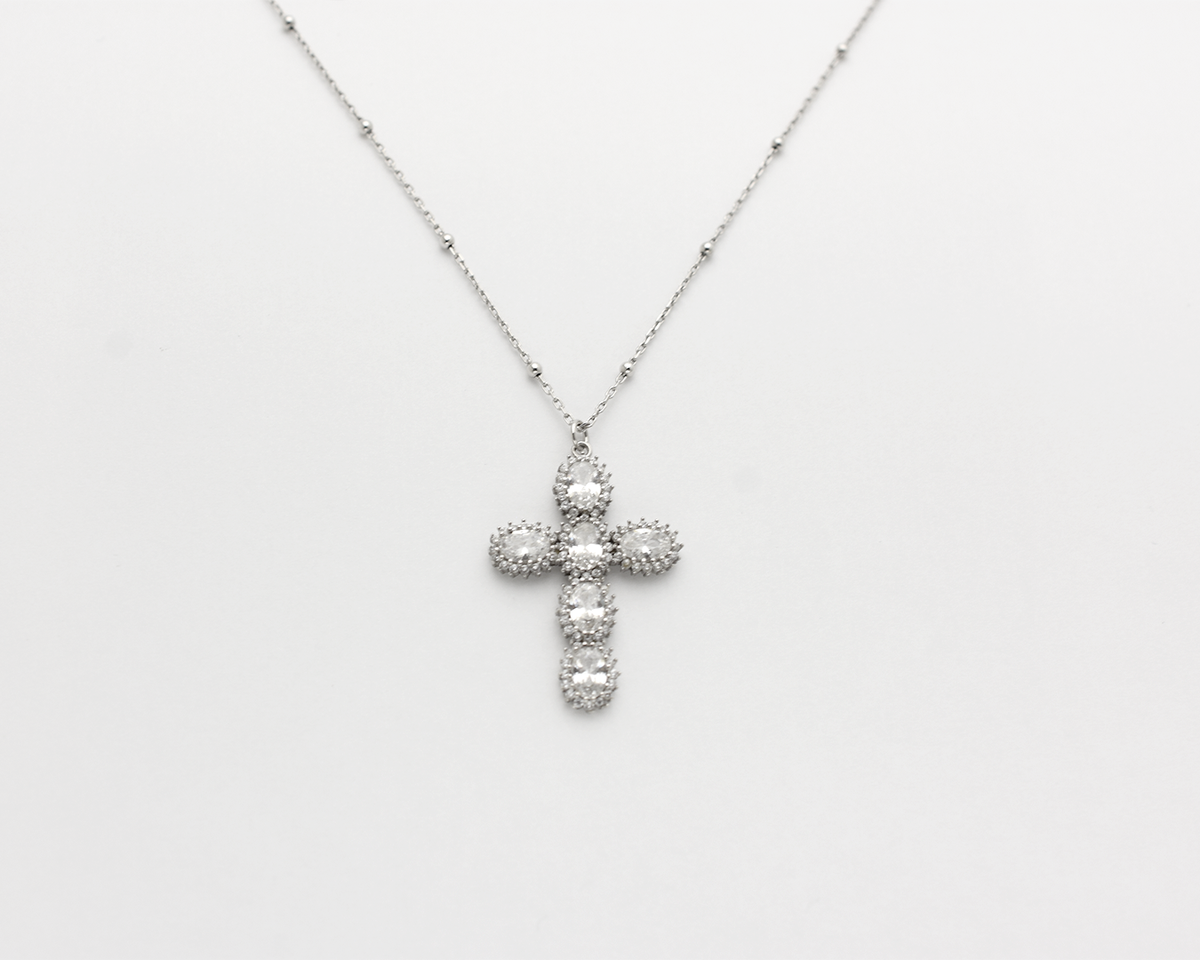 CZ Cross Necklace