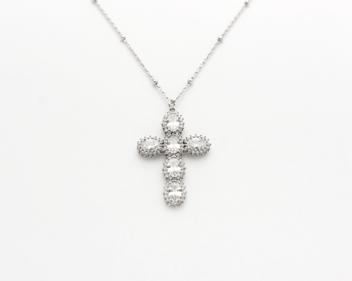 CZ Cross Necklace