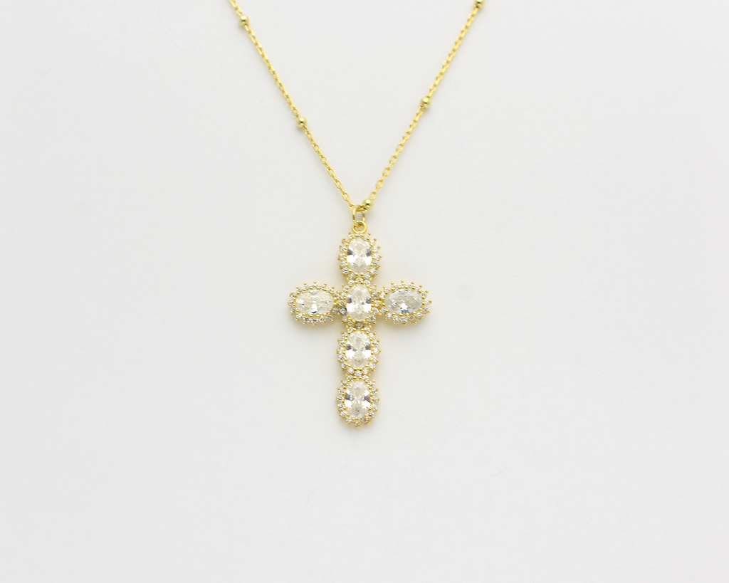 Halo Cross Necklace