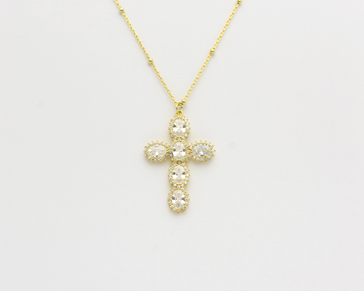 CZ Cross Necklace