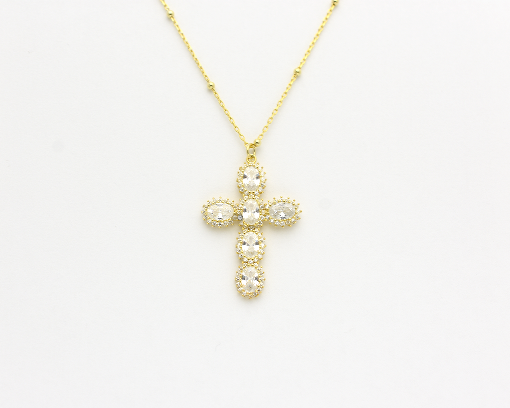 Halo Cross Necklace