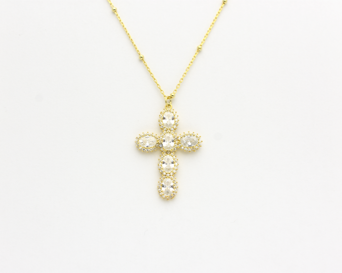 CZ Cross Necklace