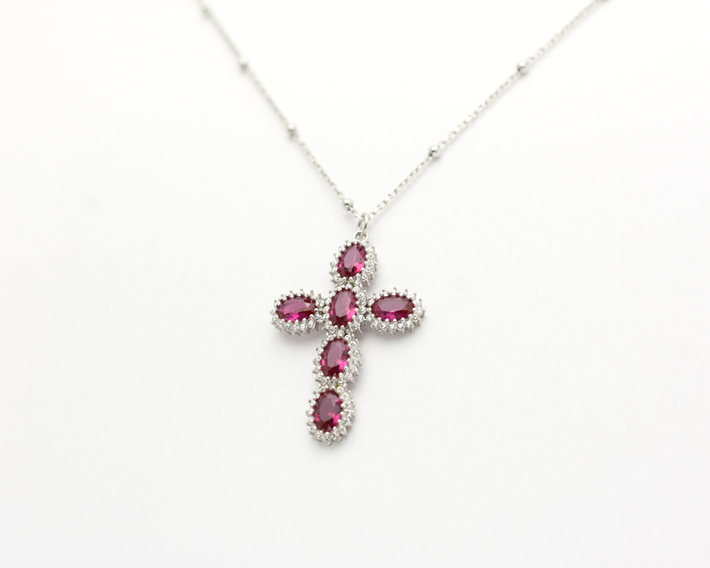 Halo Cross Necklace