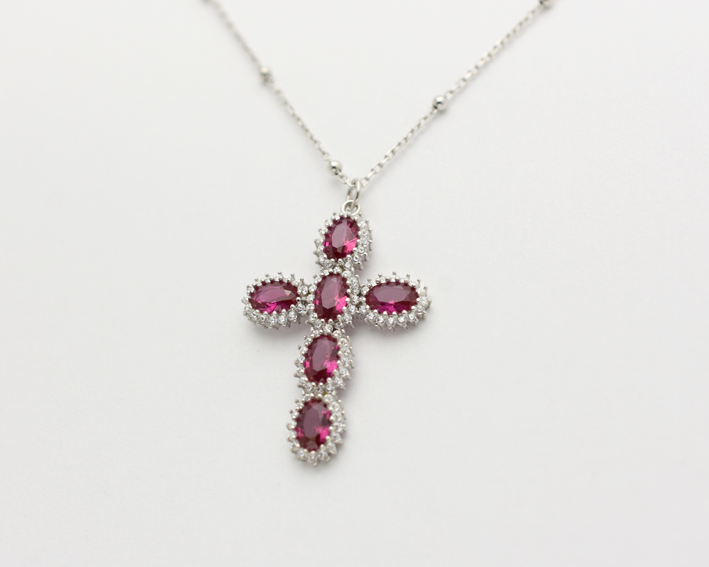 Halo Cross Necklace