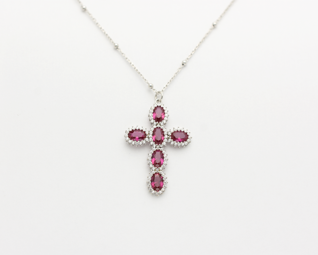 Halo Cross Necklace