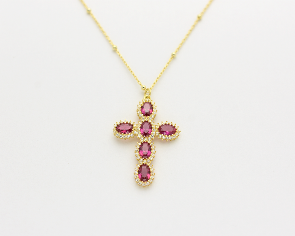 Halo Cross Necklace