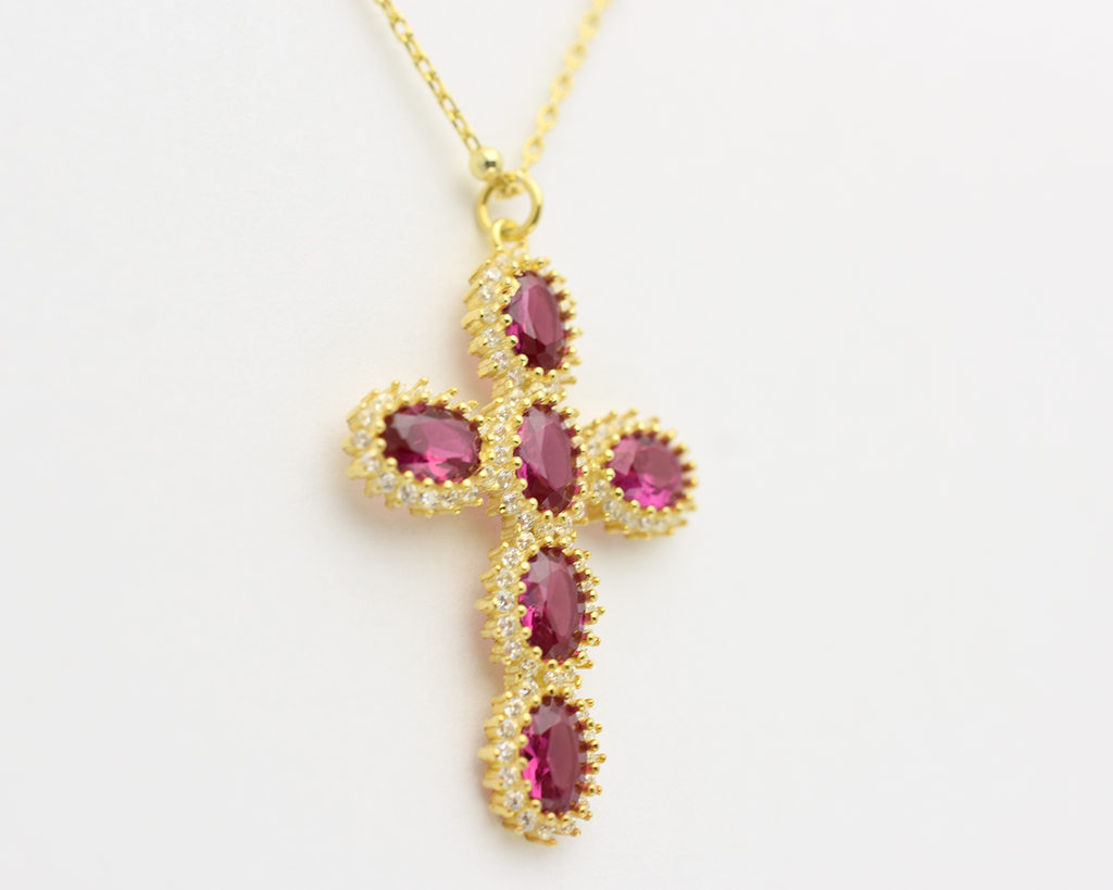 Halo Cross Necklace