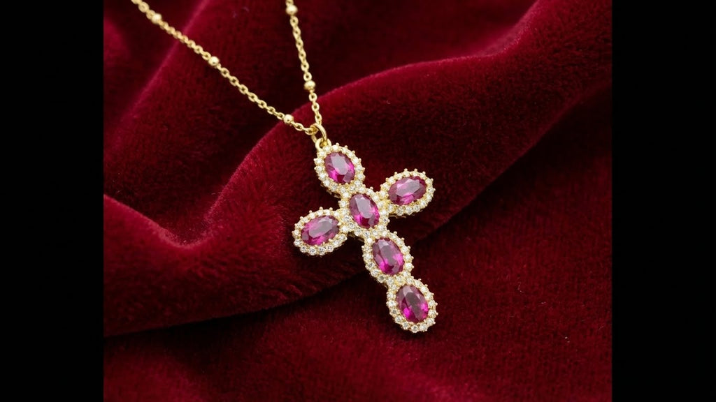 Halo Cross Necklace