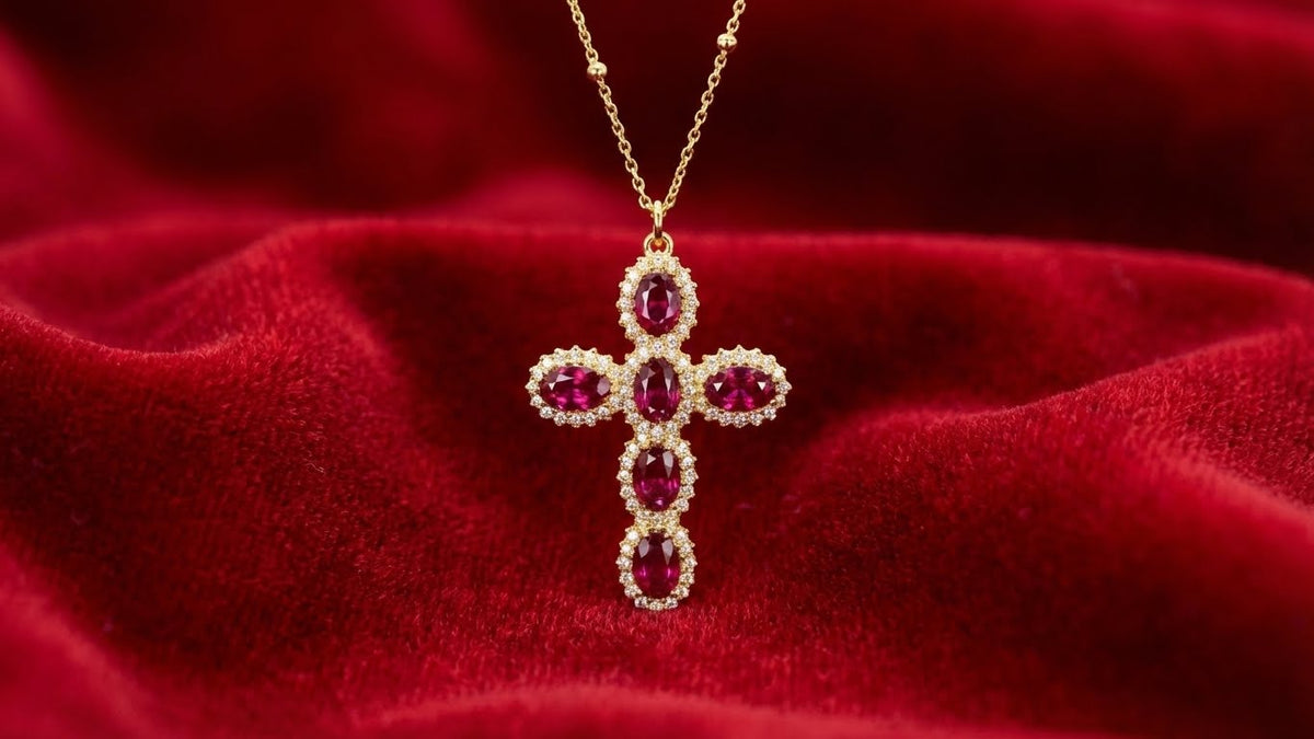 Halo Cross Necklace