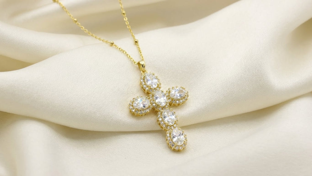 Halo Cross Necklace