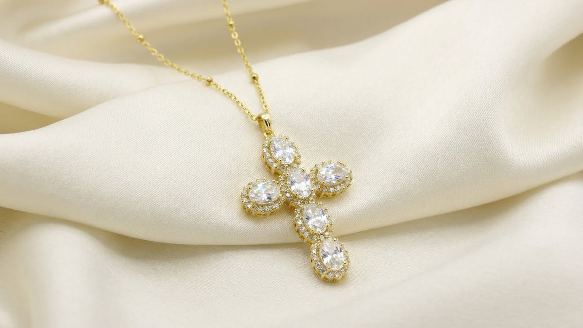 CZ Cross Necklace