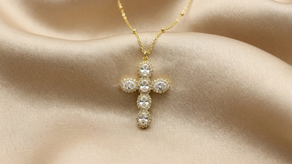 Halo Cross Necklace