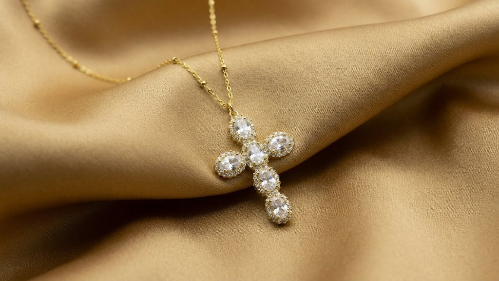 Halo Cross Necklace