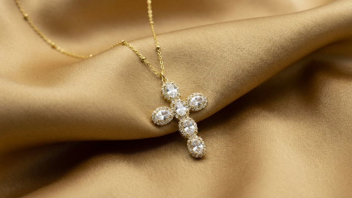 CZ Cross Necklace