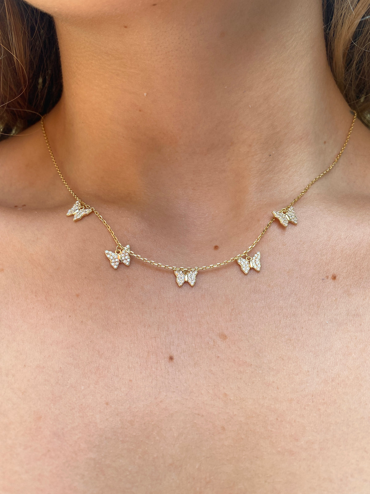Butterfly Station Necklace