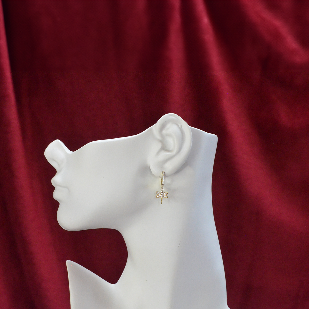 Dragonfly Dangly Hoops