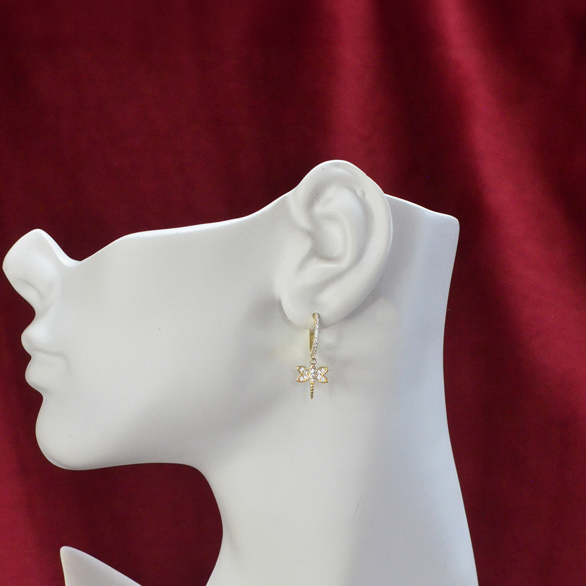Dragonfly Dangly Hoops