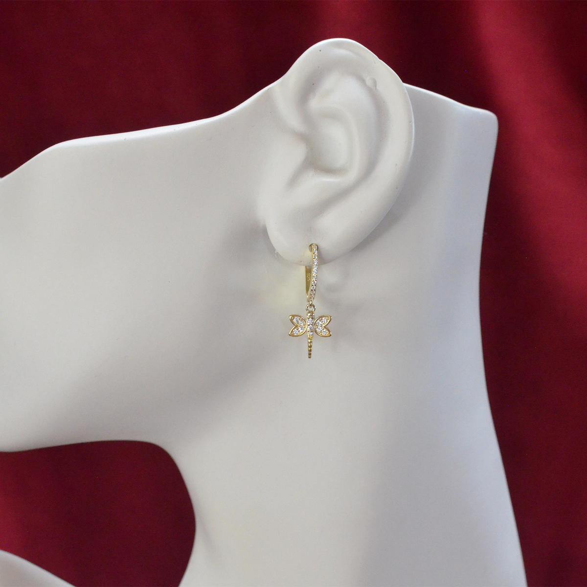 Dragonfly Dangly Hoops