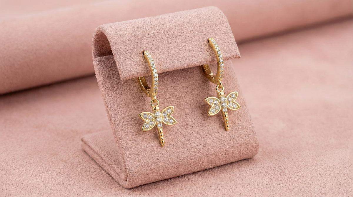 Dragonfly Dangly Hoops