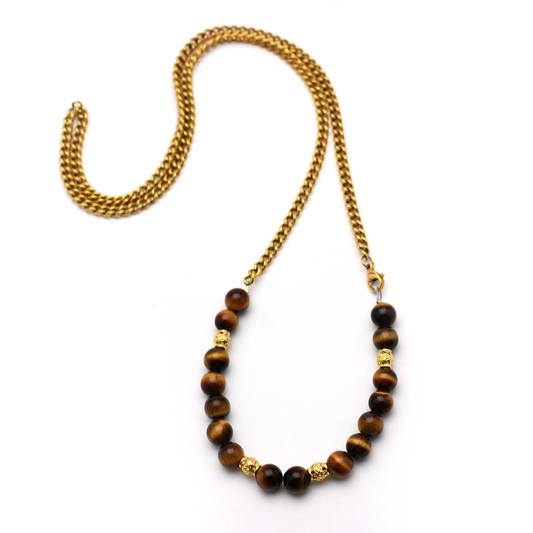Tiger Eye Beaded Belly Chain
