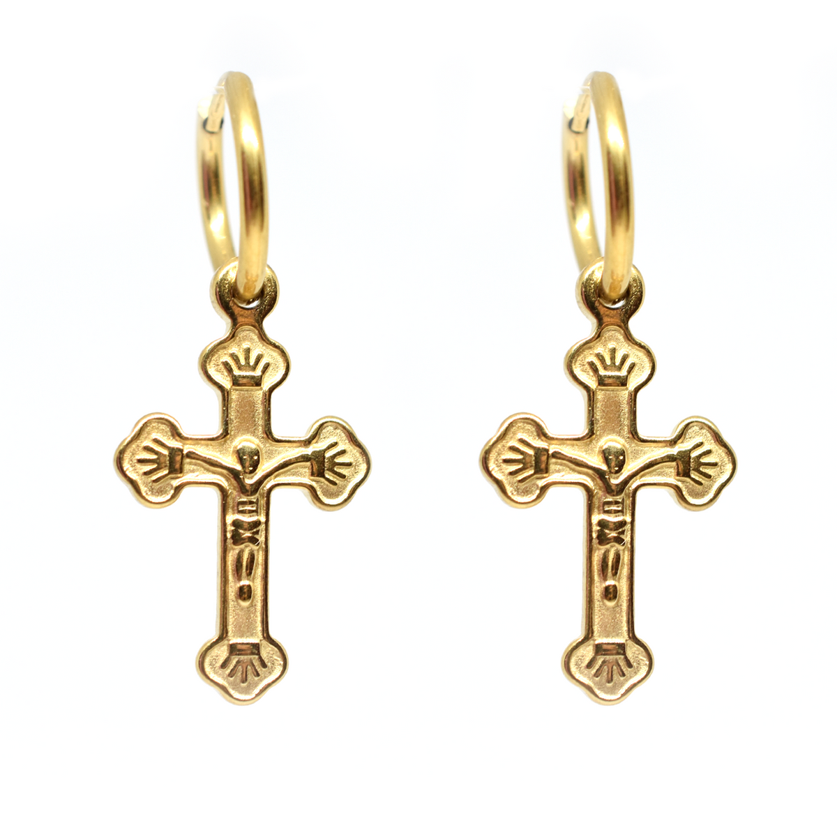 Dangly Cross Earrings