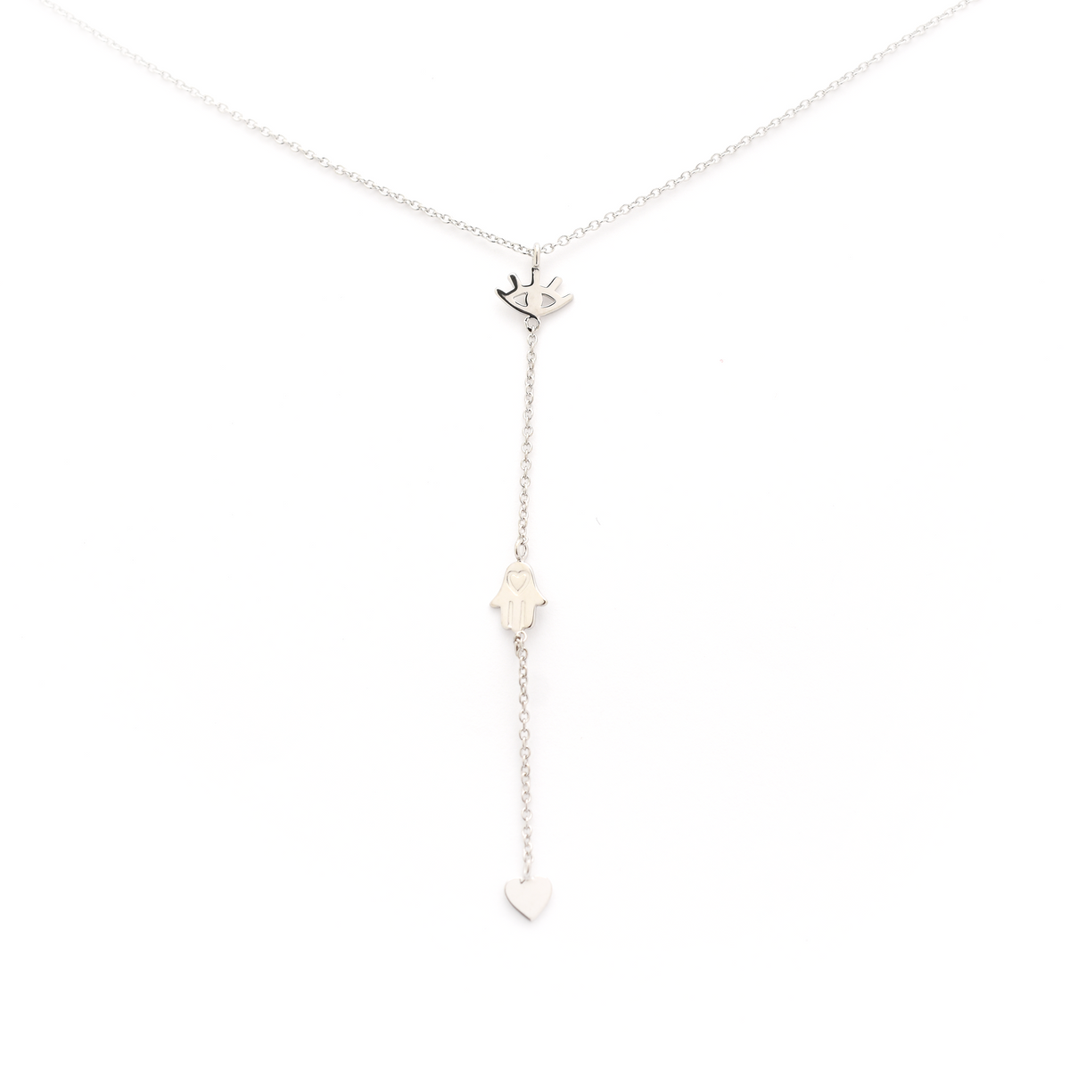 Evil Eye Lariat Necklace