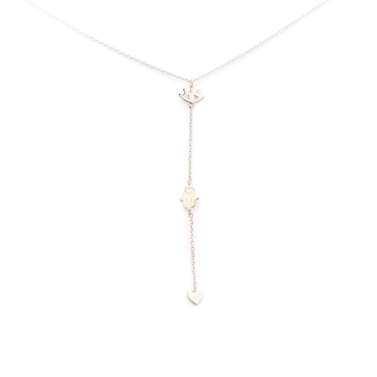 Evil Eye Lariat Necklace
