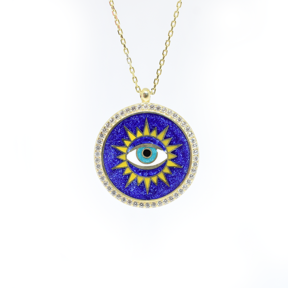 Evil Eye Coin Necklace